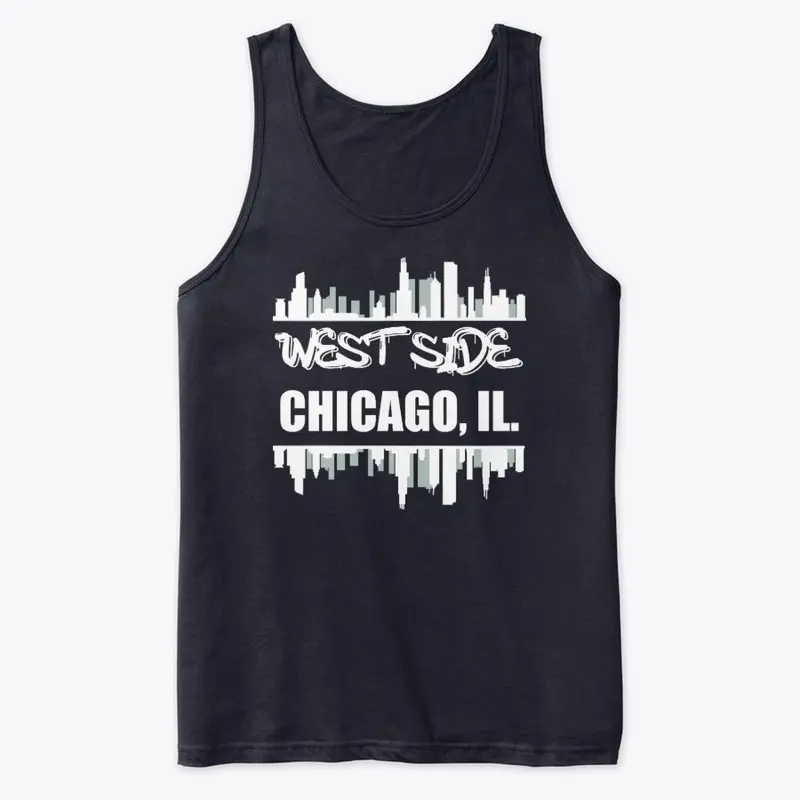 West Side Chicago - White Print