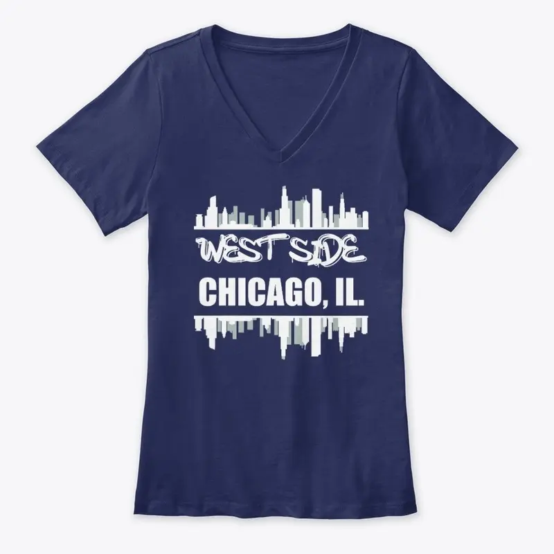 West Side Chicago - White Print