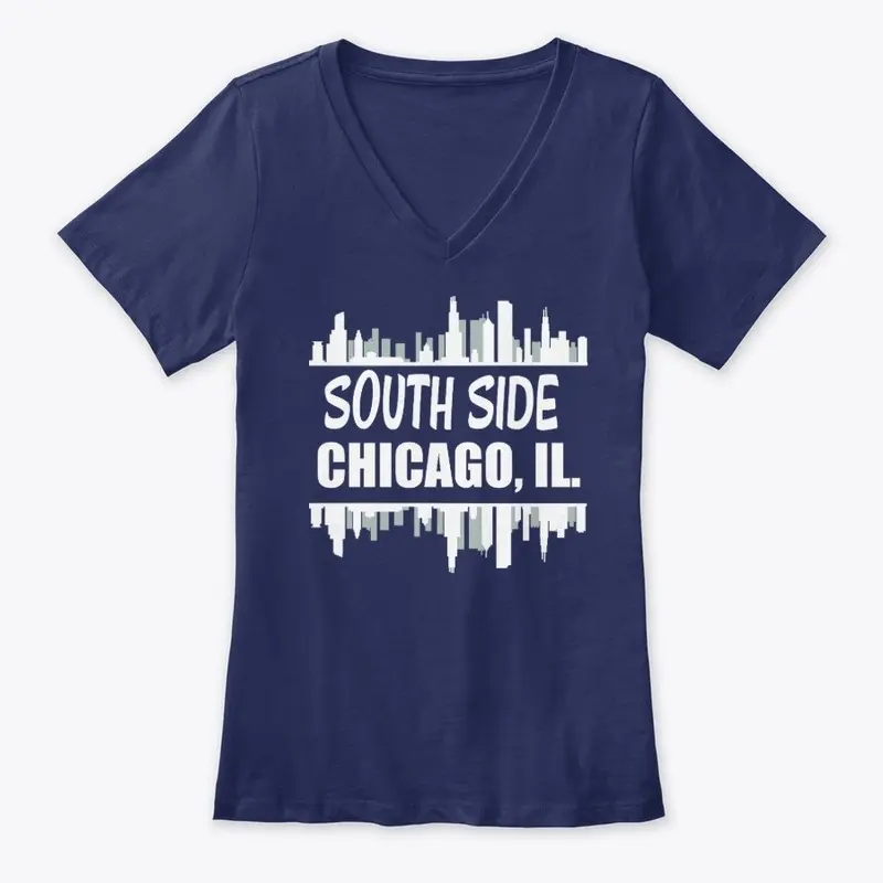 South Side Chicago - White Print