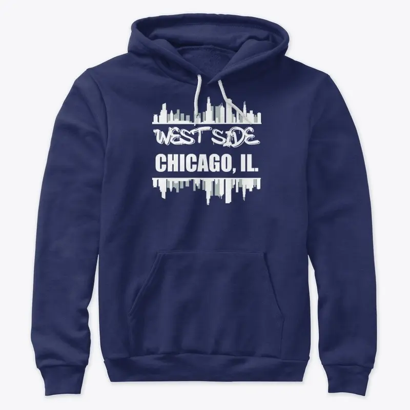 West Side Chicago - White Print