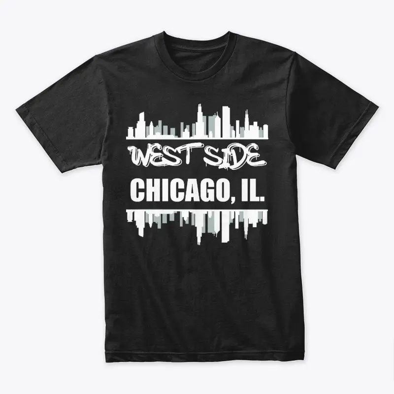 West Side Chicago - White Print